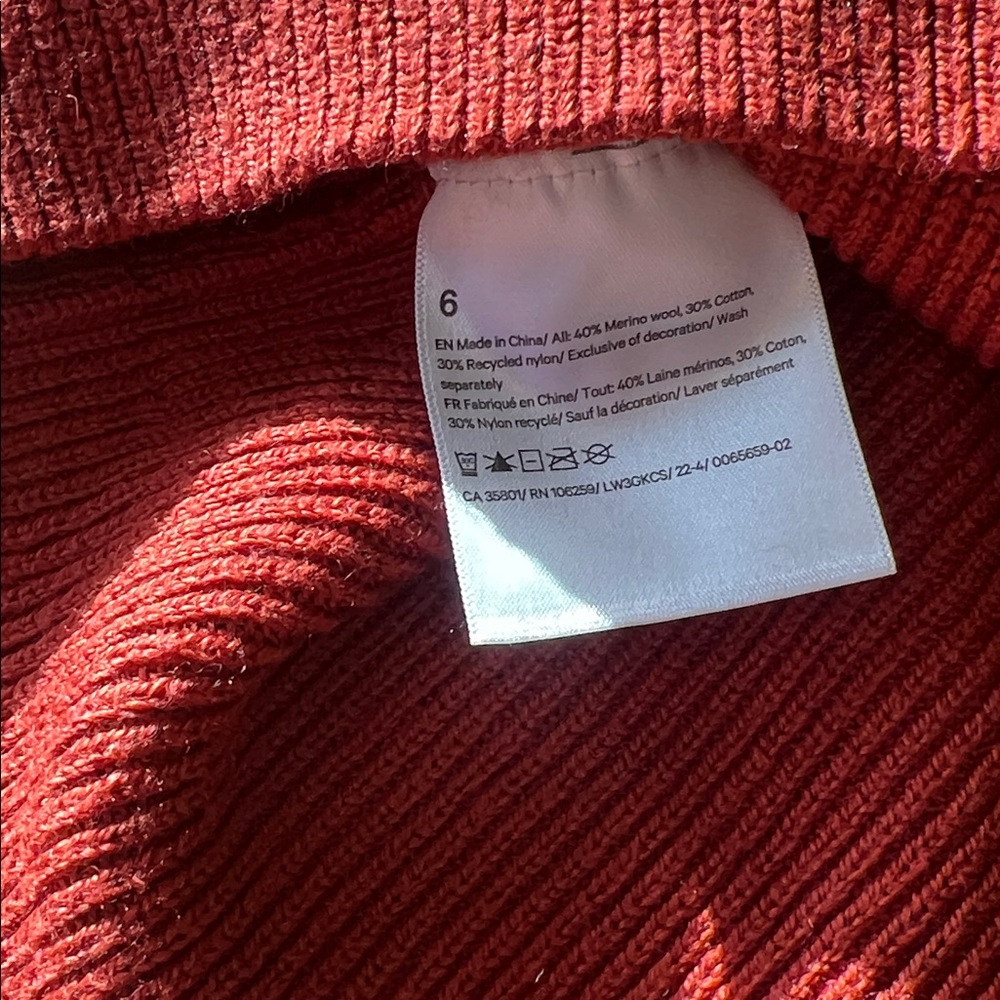 Lululemon Merino Wool-Blend Mock Neck Sweater size 6 - Picture 5 of 8